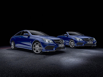 Mercedes-Benz E-Class Coupe & Cabriolet with Sport Edition/V8 Edition, V8, Conv, Sport, Blue HD wallpaper