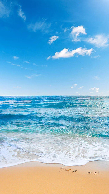 beach handyhintergrundbild Scenic See the Sea Beach Ocean Wallpape in 2020. Beach , Beach , ocean HD phone wallpaper