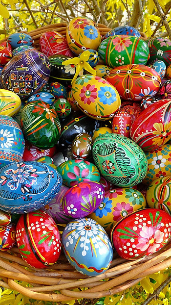 Easter, Colorful Background HD phone wallpaper