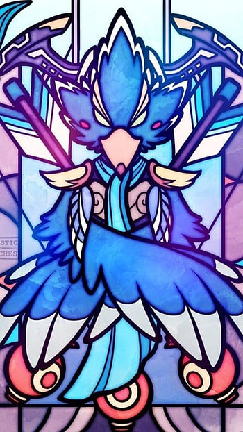 Stained Glass Revali B, Art, Vitral, Zelda, BOTW HD phone wallpaper
