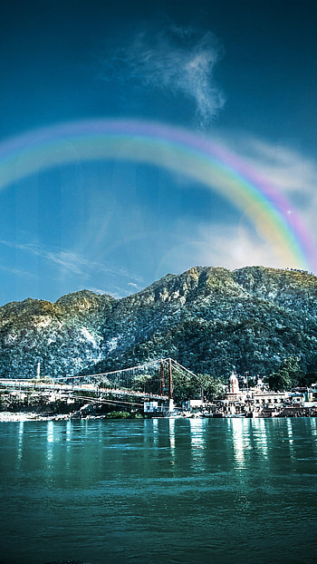 Rishikesh, cloud, sky, haridwar, city, ganga, uttrakhand, river HD phone wallpaper