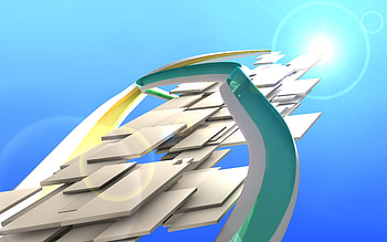 Sky, Glare, Shine, Light, Bright, 3D, Surface, Form, Forms HD wallpaper