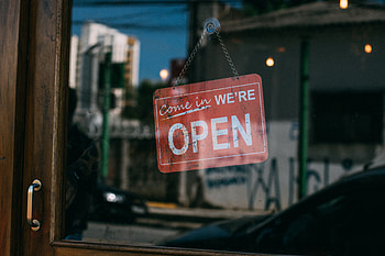 Words, Inscription, Nameplate, Plate, Sign, Signboard, Open, It's Open HD wallpaper