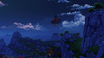 Genshin Impact — Moonlit Floating Isles Ultra, video game, Genshin Impact HD wallpaper