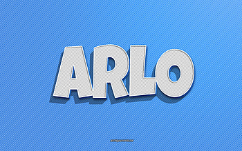 Arlo, blue lines background, with names, Arlo name, male names, Arlo greeting card, line art, with Arlo name HD wallpaper