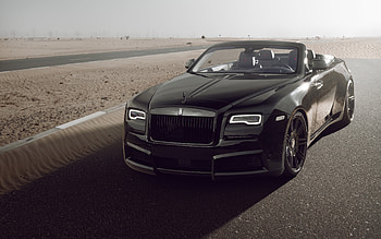 Spofec, Rolls Royce Dawn, Black Badge Overdose, , front view, exterior, black luxury convertible, Rolls Royce Dawn tuning, British cars, Rolls Royce HD wallpaper
