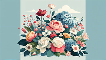 **Aesthetic Blooms: Floral **, aesthetic flowers, flower, floral arrangement, illustration, nature HD wallpaper