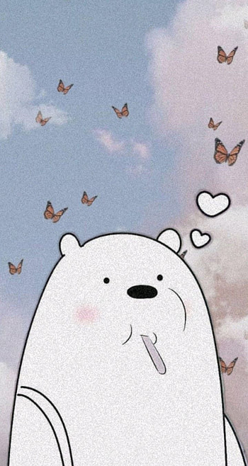 Ice bear, cloud, sky HD phone wallpaper