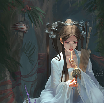 Princess, superb, mars foong, frumusete, art, asian, gorgeous, luminos, girl HD wallpaper