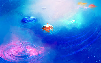 Space Drops Waves Colors, drops, colorful, artist, artwork, digital-art, deviantart, abstract HD wallpaper
