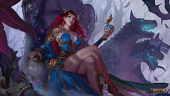 Witch, paint, art, fantasy HD wallpaper