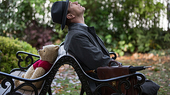 Christopher Robin movie, featuring Ewan McGregor, Winnie the Pooh, Disney movie HD wallpaper