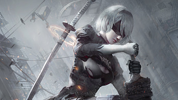 2020 2b Nier Fanart Artwork, nier-automata, games, artist, artwork, digital-art, deviantart HD wallpaper