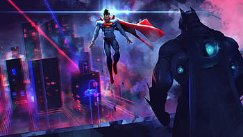 Batman Vs Superman Neon Lights Artwork, neon, lights, batman-vs-superman, movies HD wallpaper