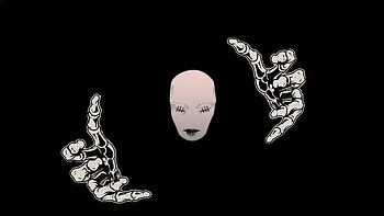 Jujutsu Kaisen S3: Creepypasta Mask — Dark Horror, Dark Anime, Jujutsu Kaisen 3rd Season, Black, Horror, Creepypasta HD wallpaper