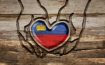 I love Liechtenstein, , wooden carving hands, Day of Liechtenstein, Flag of Liechtenstein, creative, Liechtenstein flag, Liechtenstein flag in hand, Take care Liechtenstein, wood carving, Europe, Liechtenstein HD wallpaper
