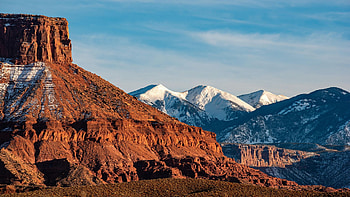 Fire and Ice along the mighty Colorado Mounains, landscape, sky, rocks, usa, clouds HD wallpaper