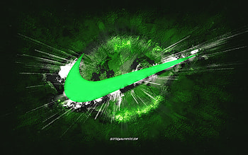 Asus logo, grunge art, green stone background, Asus green logo, Asus, creative art, Asus grunge logo HD wallpaper