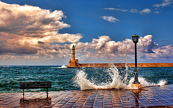 Landscape, Sea, Lighthouses HD wallpaper