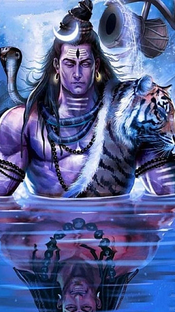 Rudra Shiva, Blue Theme, Lord Shiva HD phone wallpaper