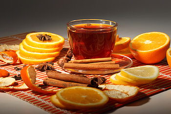 Food, Cinnamon, Lemon, Tea, Napkin HD wallpaper