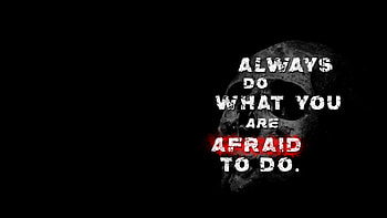 Quote about fear, dark, quote HD wallpaper