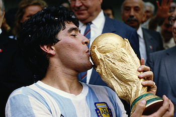 World Cup trophy, Diego Maradona HD wallpaper