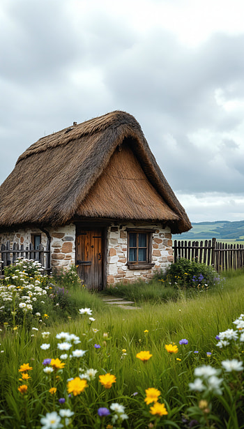 Cottagecore Charm: Cozy Cottage , cottage, countryside HD phone wallpaper