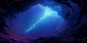 Phoenix Bird Lightning, phoenix, artist, artwork, digital-art, deviantart HD wallpaper