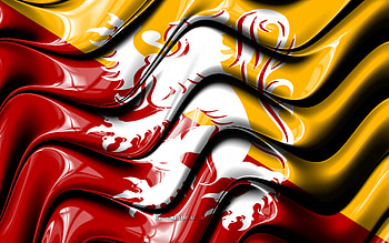 Lanaken flag, , Belgian cities, Flag of Lanaken, Day of Lanaken, 3D art, Lanaken, cities of Belgium, Lanaken 3D flag, Lanaken wavy flag, Belgium, Europe HD wallpaper