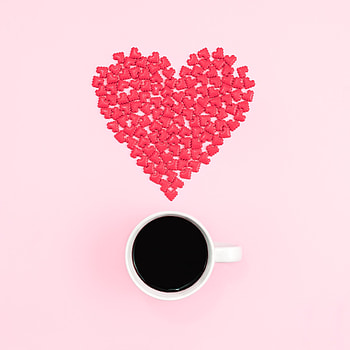 Love, Candies, Coffee, Cup, Heart HD phone wallpaper