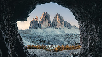 Majestic Mountains Landscape, mountain, cave, landscape HD wallpaper