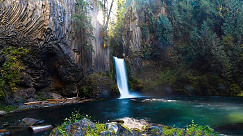 Toketee Falls, Oregon HD wallpaper