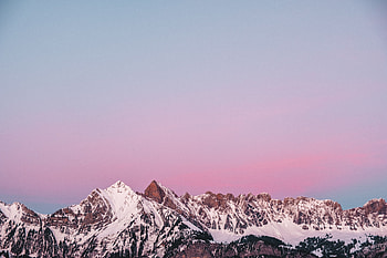 Nature, Sky, Mountains, Vertex, Tops, Snow Covered, Snowbound HD wallpaper