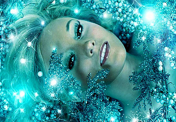 Holiday blue, blue, holiday, beautiful, woman HD wallpaper
