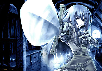 Female Knight, beautiful girl, sword, anime knight, armor, female warrior, anime, anime warrior, blades HD wallpaper