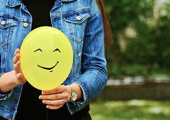 Miscellanea, Miscellaneous, Balloon, Smile, Hands HD wallpaper