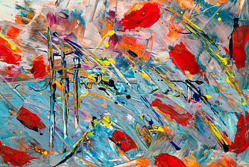 Abstract, Multicolored, Motley, Lines, Paint, Irregularities, Chaotic HD wallpaper