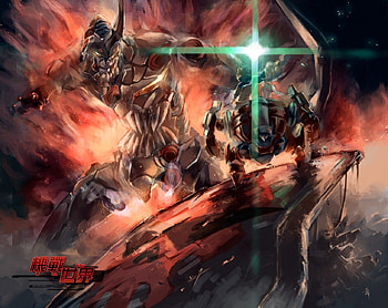 Lagann VS Lazengann, Simon, Gurren Lagann, Lazengann, Lagann, Tengan Toppa Gurren Lagann, Lord Genome, Nia Teppelin HD wallpaper