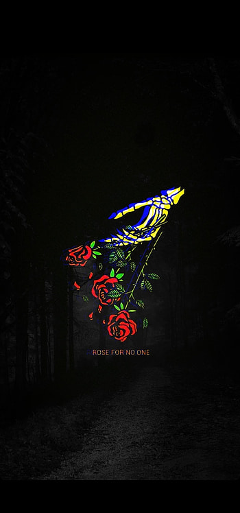 Rose for no one, midnight, depression HD phone wallpaper