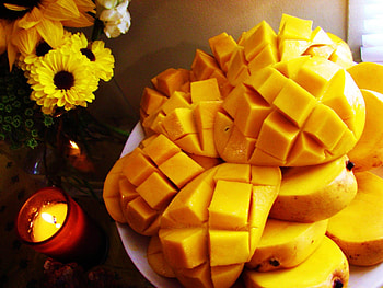 Delicious mango , Fruit-themed backgrounds, Bursting with flavor, Tropical vibes HD wallpaper