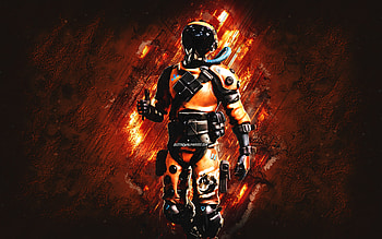 Fortnite Wolf Variant Supersoniс Skin, Fortnite, main characters, orange stone background, Wolf Variant Supersoniс, Fortnite skins, Wolf Variant Supersoniс Skin, Wolf Variant Supersoniс Fortnite, Fortnite characters HD wallpaper