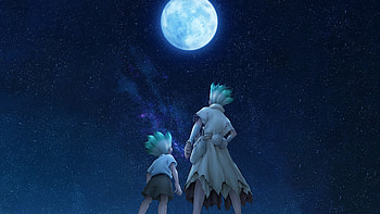 Senku's Moonlit Resolve — Dr. Stone, Anime, Senku Ishigami HD wallpaper