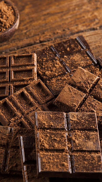 Best chocolate , Heavenly cocoa visuals, Delightful chocolatey background, Indulgent sweetness HD phone wallpaper