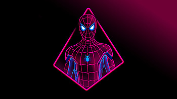 Spiderman Neon Artwork, spiderman, superheroes, artwork, digital-art, artist, behance HD wallpaper