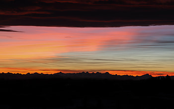 Nature, Sunset, Sky, Mountains, Twilight, Dark, Dusk HD wallpaper