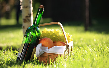 Bunch of strawberry, Picnic basket, Fruits, Food HD wallpaper