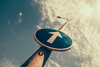 Sky, Miscellanea, Miscellaneous, Pillar, Post, Sign, Direction HD wallpaper