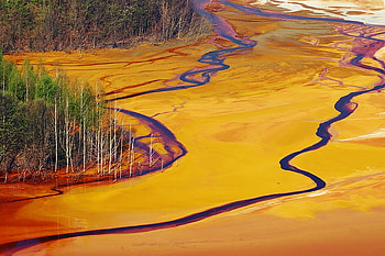 Amazing Lake View, waterway, orange, green, alien HD wallpaper