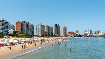 Punta del Este beaches, Tranquil shores, Serene paradise, Relaxation in Uruguay HD wallpaper